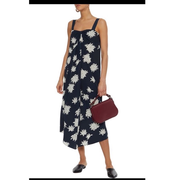 Vince Dresses & Skirts - Vince asymmetric silk floral midi dress